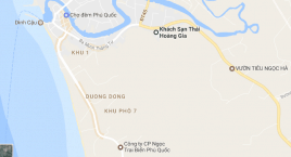 Vị trí lý tưởng của khách sạn Thái Hoàng Gia Phú Quốc